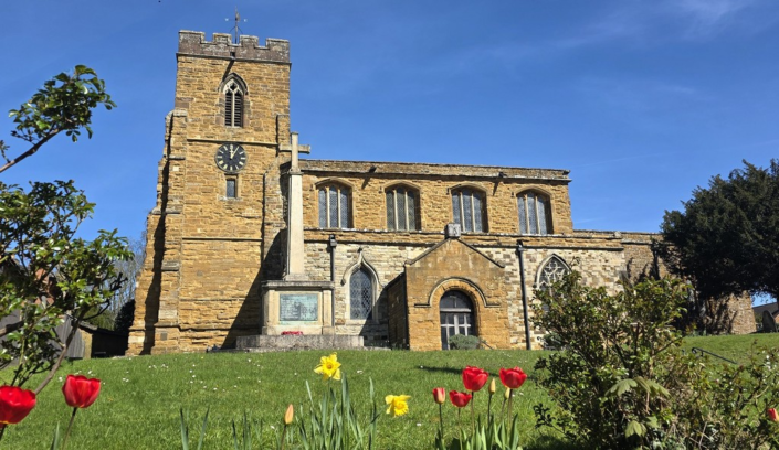 Spring Time All Saints Church, West Haddon by Chrissie Shun